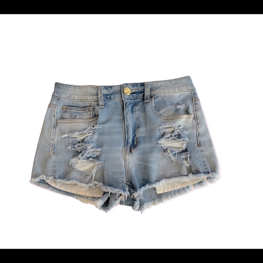 American Eagle Outfitters Distressed Shorts Sz 6 - Picture 1 of 7